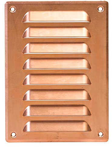 140x190mm Kupfer Lüftungsgitter Abschlussgitter Insektenschutz Abluft Zuluft Metall Gitter