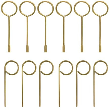 Interior Bedroom/Bathroom Emergency Key, Key Pin for Interior Privacy Door Knob Lever Compatible - 12 Pack