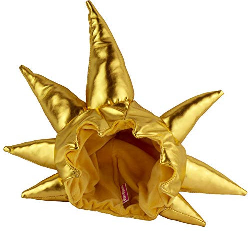 papapanda Plüschmütze Perücke Gold Goku Dragon Drachen Kostüm Zubehör Karneval für Kinder Erwachsenen (S/M (3-5 Jahre))