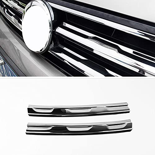 Zubehör Vordere Kühlergrill Zierleiste Verchromt für Tiguan 2 / Tiguan 2 Allspace 2017-2020 2 Stück Edelstahl