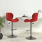 INLIFE Barhocker 2 STK. Weinrot Samt-4917