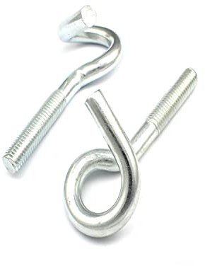Generisch 2er Pack 140mm Schaukelhaken M10 x 1,50 / Schraubhaken Haken