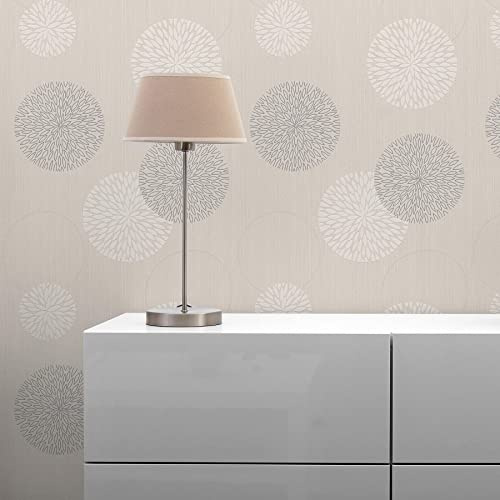 TADESSI Tapete Punkte Kreise Luigi M1-No.3720 | Vliestapete | Beige | Punktetapete | Geometrisch