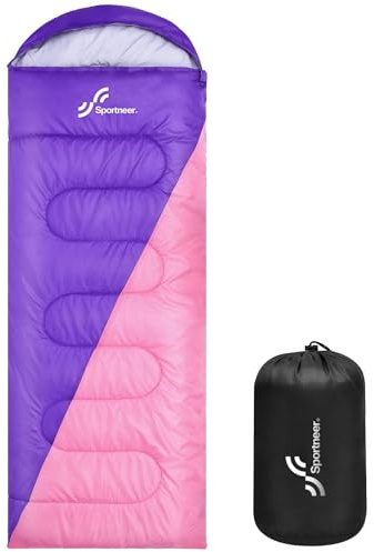 Schlafsack Outdoor für Camping: Sportneer 3-4 Jahreszeiten Sommerschlafsack Schlafsäcke Winter Sleeping Bag Kleines Packmaß Tragbar Ultraleicht 1,7kg Full Filling für Erwachsene Trekking Reise