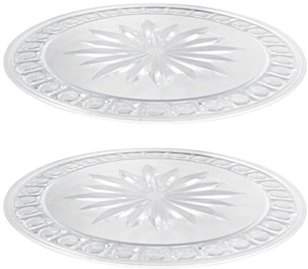 Westmark 2X Plat à Gâteau, Ø 31 cm, Aspect Verre, Résistant à la Brisure, Plastique, Transparent, 345522E3