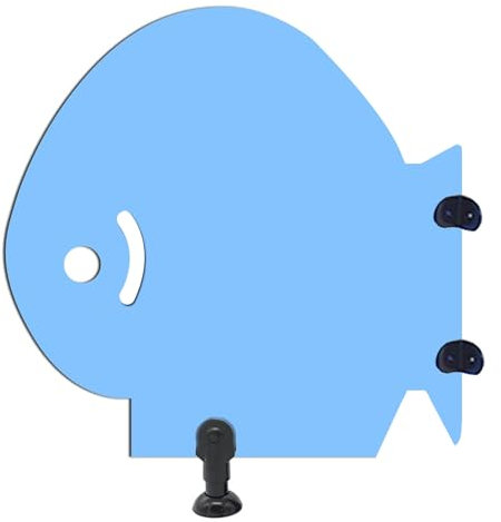 Écran de Séparation de Cloison D'urinoir for Enfant, Cloison de Toilette, Déflecteur D'urinoir Monté Au Sol, Extension de Cloison D'urinoir 60 X 60 cm, for Maternelle/écoles (Color : Blauw, Size : 1