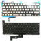 Clavier FRANÇAIS AZERTY pour Apple MacBook Pro 13 M1 A2338 2020 + rétro-éclairage