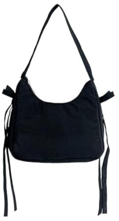 HOHOPEACH Y2k Y2k Geldbörse mit Schleife, niedliches Design, Umhängetasche, Schultertasche, Schwarz, Einheitsgröße