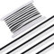 GORGECRAFT 10 Yards * 11mm Paspel-Schrägband Weiße Und Schwarze Streifen Paspelbesatz Kordel Polyesterbänder Zum Bindeband Säumen Nähen Säumen Paspeln Quilten Kleidungszubehör Wickelkordelbesatz