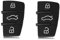 HooRLZ 2 Stück Audi Autoschlüssel Tastenfeld für Audi A2 A3 A4 A6 A6L A8 Q5 Q7 TT S6, Audi A3 Schlüssel Tastenfeld - 3 Tasten