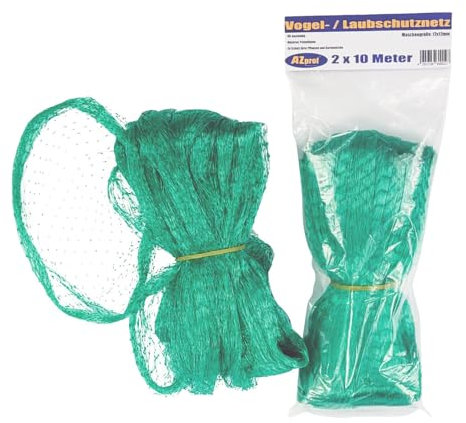 Vogel- Laubschutznetz 2 x 10 m Gemüseschutz Netz Witterrungsbeständig Katzenabwehr Engmaschig Poolnetz Obstbaumnetz Gartennetz Teichnetz ErdbeernetzPflanzenschutznetz Vogelabwehrnetz UV beständig