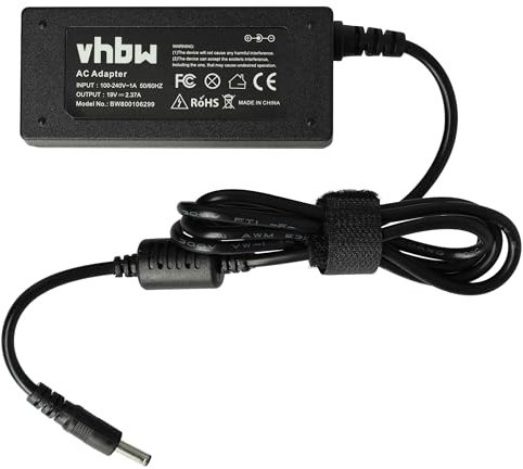 vhbw 1x Bloc d'alimentation Compatible avec ASUS ZenBook UX32A, UX32VD, UX32A Serie, UX31E, UX32L, UX31A-XB72, UX32 Ordinateur Portable, 45 W