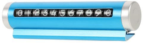 COSMEVIVI Car Parking Telefonnummer Platte Temporäre Parkkarte Für Hochsichtbar Langlebig Geeignet Für Fahrzeugtypen Tiefseeblau