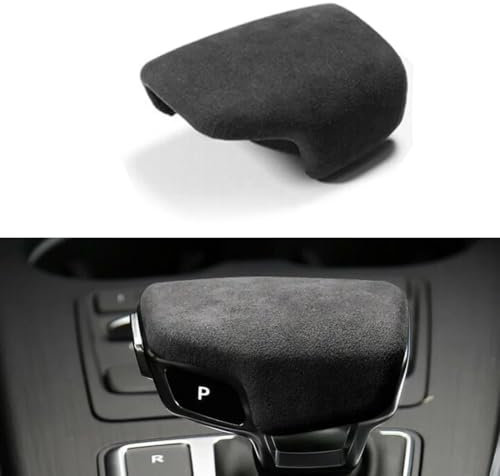 Cakievro Funda de gamuza para palanca de cambios, para Au-di A4, S4, S5, RS5, B9, A5, Q5, Q7, accesorios interiores