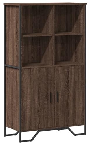 vidaXL Highboard Eichen-Optik 79,5x35,5x137,5 cm Holzwerkstoff