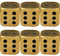 JOINPAYA 6St Messingwürfel große Zahlenwürfel kleine Würfelstütze Rollenspiel Würfel Lügner Würfelspiel Liebe Würfel mathespiele spielwürfel spielewürfel Retro-Kupferwürfel Würfel Spielzeug