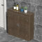 ZIHESY Radiator Cover Space Decorative Heating Cabinet, Shielding Storage Design, with 2 Doors and Modern Slats, Radiator Covers for Home Bedroom/Living Room/Bathroom(Brown,19.68x27.56x7.87in)