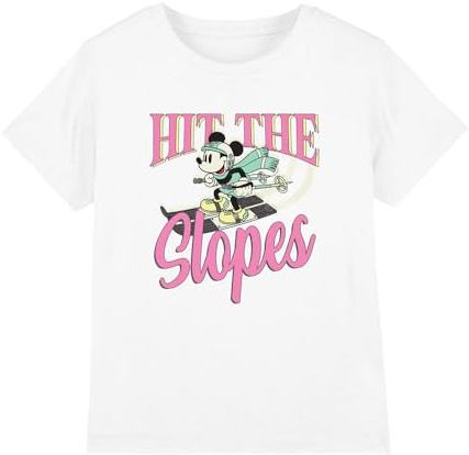 Mickey Mouse Boy's Hit The Slopes Unisex Kids T Shirt