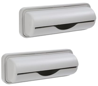 Sgphrzlt 2 PCS Trash Bag Dispenser Roll Holder Bottom of Can, Adhesive Wall Mount Kitchen Garbage Bag Organizer and Storage Under Sink Inside Trashcan Cabinet for Home Bathroom (Gray)