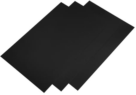 Zerodeko 3 Piezas aluminio negro placa de puerta en espacios en de grabado de aluminio placa en grabado en metal Aluminio anodizado Black