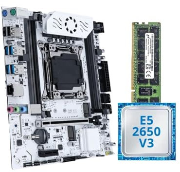Kit scheda madre da gioco X99 con chip C612 con CPU E5 2650 V3 e memoria DDR4 16G*1 2133MHz NVME PCIE3.0 SATA3.0 for host desktop(Motherboards)
