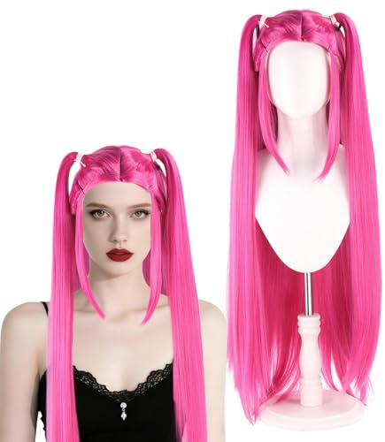 BOOSHMall Hunter Cosplay Perücke Für Erwachsene, Mira Perücke, Anime Cosplay Dämon Jäger Girlgroup, Für Halloween Karneval Party Maskenball