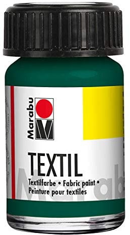 Marabu- Tarro Textil, Color Verde Oscuro, 15 ml (Paquete de 1) (171639068)