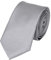 Fabio Farini - einfarbige elegante Unicolor Krawatten für Herren - 6cm/8cm zur Auswahl Silber Schmal (6cm)