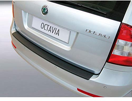 RGM ABS Heckstoßstangenschutz passgenau | kompatibel mit Skoda Octavia Kombi 2009-2013 Schwarz