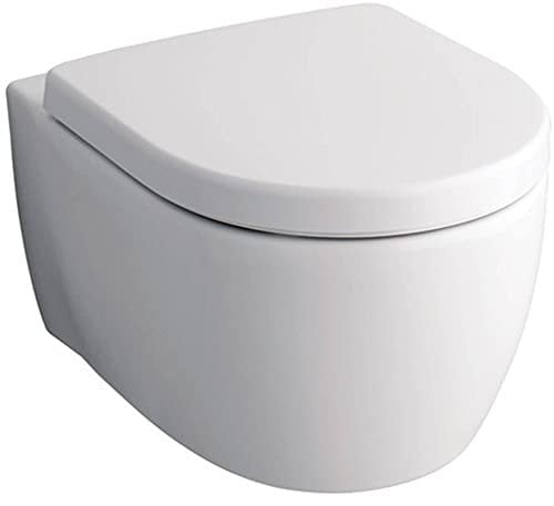 Keramag Tiefspühl-WC ICON; spühlrandlos; wandhängend, verdeckte Befestigung; 6 L, Breite 35,5 cm; Sanitärporzellan, weiß - 204060000