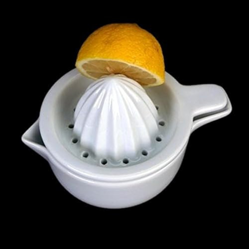 Holst Porzellan KPP 030 Saft- und Zitruspresse 2-teilig 0,30 L, weiß, 10.5 x 10.5 x 9 cm