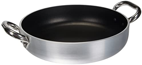 Pentole Agnelli ALSA2110S28 Tegame con Maniglie, Alluminio, Argento, 28 cm