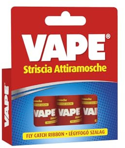 Vape Strip Catch Flies, Piège Naturel sans Insecticide, 4 Pièces
