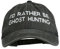 e4Hats.com I‘d Rather Be Ghost Hunting bestickte Kappe, schwarz, Einheitsgröße