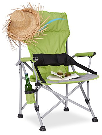Relaxdays Anglerstuhl Faltbar Campingstuhl