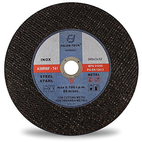 10x Metalltrennscheiben Flexscheiben Stahl 300/32 / 3.0 (10-TAR-MET-300x3)