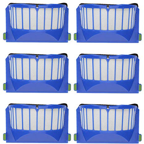 YanBan - Set da 6 filtri di ricambio per aspirapolvere, pezzo di ricambio per Roomba Serie 600 605 610 620 630 650 660