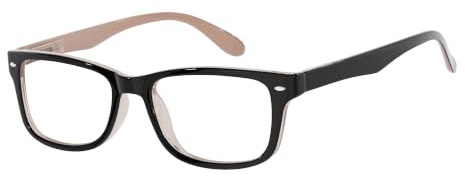 Eyekepper Vintage Lesebrille mit Federscharnieren, Braun, +2,75 dpt | Klassisches Vintage-Design, leichter Kunststoffrahmen, komfortable Federscharniere, geeignet für Damen und Herren beim Lesen