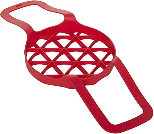 Instant Pot™ Instant Vortex™ BBQ Silikonform zum Braten, Grill Zubehör, Faltbarer Grillkorb für Hähnchen aus Hitzebeständigem Silikon, Grillrost mit Griffen, Silikon-Grillkäfig, 20 x 49 x 5cm