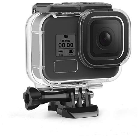 SHOOT Custodia Impermeabile per GoPro Hero 8 Black, Custodia Immersioni Custodia protettiva di sostituzione per GoPro HERO 8,Impermeabile fino a 45M/147FT