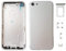 Smartex® Glass Rear Housing + Frame compatible with iPhone 7 | Back Cover Housing with frame and side key (Silver)