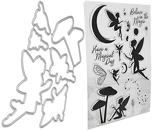 Transparente Silikonstempel, Sammelalbum Siegelstempel Schöne Fee Fotoalbum Dekoration für DIY Scrapbooking Karten