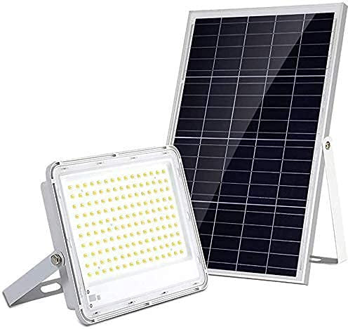 MFLASMF Proyector LED 60 LED Luz Solar con Sensor de Movimiento | Luz de inundación Exterior Impermeable P66 | Luz de Trabajo de Seguridad 6500K Luz Diurna Luces de Seguridad Blancas (Colo