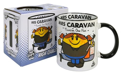Bomblighters Caravan Mug - Gift for The World's No 1 Caravanner Present Gift Mum Women Girl, Ceramic, 250ml