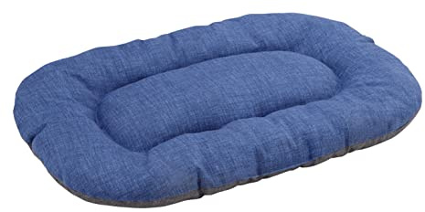 Baroni Home Hundekissen für große, mittelgroße Hunde oder Katzen, Hundebett gepolstert Hundematte, 57x90x9 cm - Doubleface, grau und blau, L