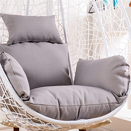 Nmg1 Chaise D'oeuf Suspendu Coussin De Rechange Couvertures Couvertures en Osier Rotin Coussin for Une Terrasse De Jardin Extérieure Intérieure (sans Rembourrage), Gris