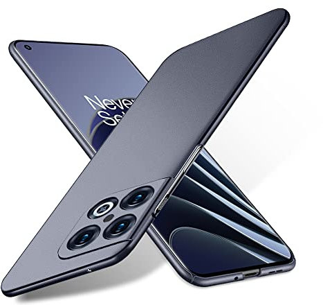 Bastmei Cover per OnePlus 10 PRO 5G, Ultraleggero Ultrasottile Antiscivolo AntiGraffio della Telecamera, PC Rigido Smerigliato Cover per OnePlus 10 PRO 5G (Grigio, Smerigliato)