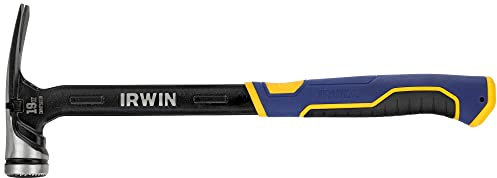 IRWIN Milled Face Hammer, Max Strike, High Velocity Steel Hammer with Magnetic Nail Starter (IWHT51019)