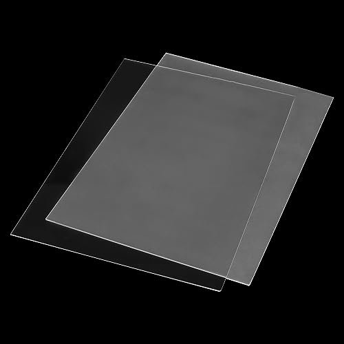 JAPCHET 6 PCS A4 Clear Acrylic Sheets, 2 x 297 x 210mm Transparent Plastic Acrylic Boards for Picture Frame, Painting, Craft Project