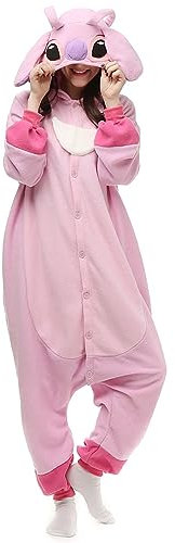 KIRUCOS Rose Stitch Onesie Costume Deguisement Halloween Femme Homme Unisexe Adulte Combinaison Carnaval Pyjamas